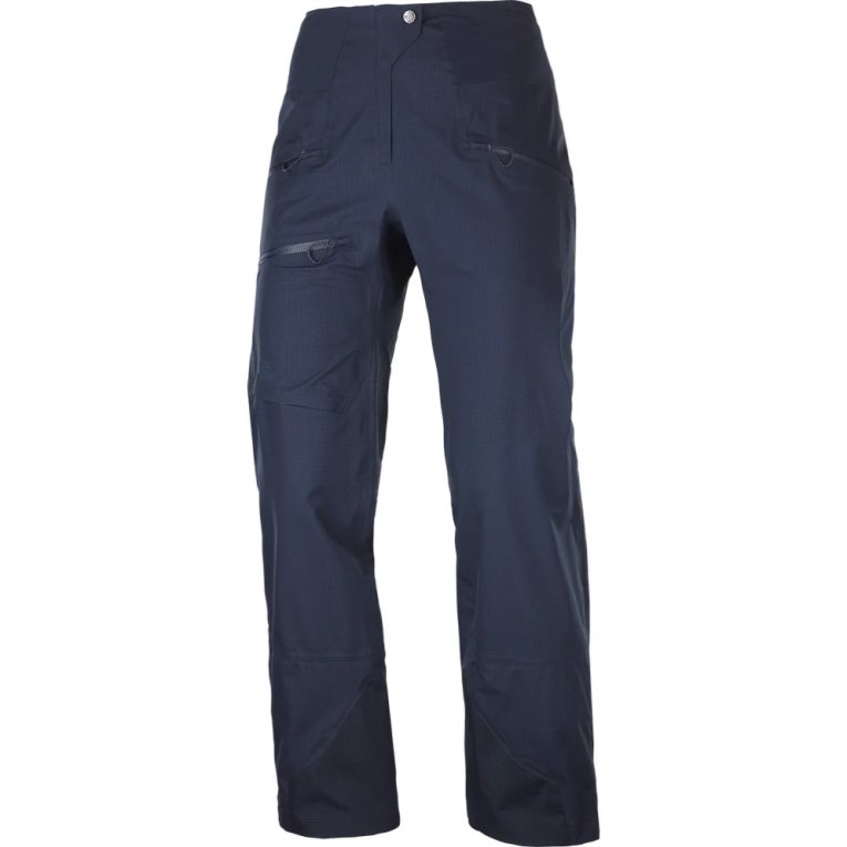 Calça De Esqui Salomon Outpeak GTX 3L Feminino Azul Marinho | PT D29317